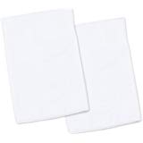 2 White ZadisonJaxx Toddler Pillowcases - Envelope Style - For Pillows Sized 13x18 and 14x19-100% Cotton With Soft Sateen Weave - Machine Washable